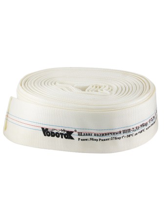 Шланг напорный (рукав пожарный) "Умница" ШП-2,5д-9 Бар (40 метров)