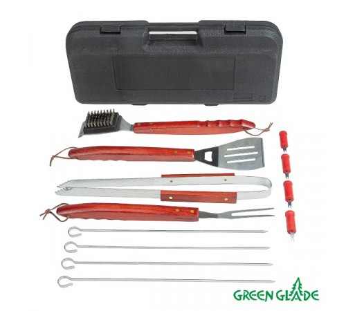Набор для гриля Green Glade GB008 подарочный в чемодане (12 предметов)