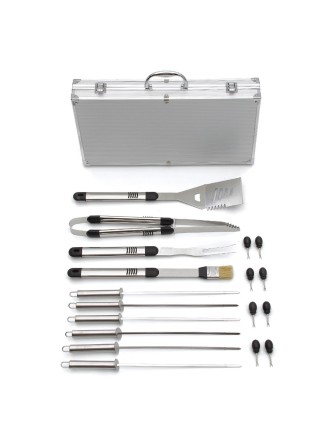 Набор для гриля и шашлыка Green Glade SC007 подарочный в чемодане (18 предметов)
