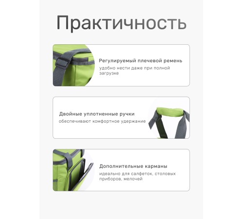 Сумка холодильник изотермическая Green Glade T1062, 20 л