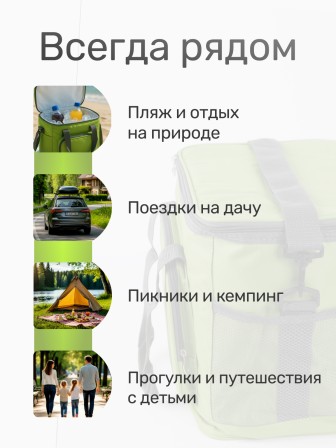 Сумка-холодильник Green Glade 34л T1063 (термосумка) 