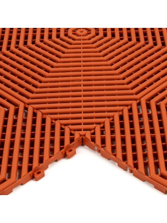 Плитка для садовых дорожек Helex 40х40х1,8 (6 шт) терракотовая