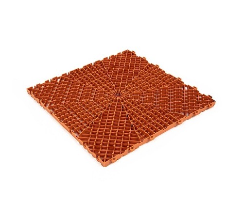 Плитка для садовых дорожек Helex 40х40х1,8 (6 шт) терракотовая