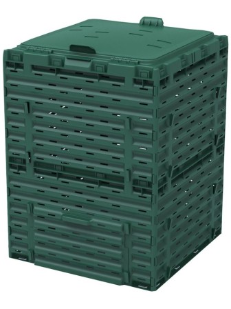 Компостер Piteco K2130 с крышкой 300 л, зелёный