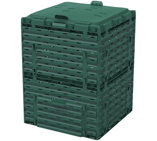 Компостер Piteco K2130 с крышкой 300 л, зелёный