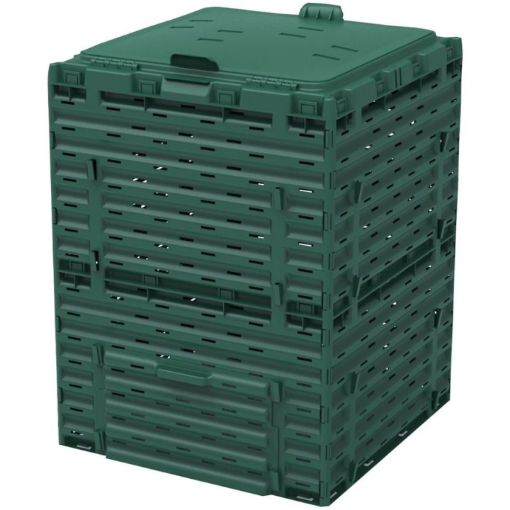 Компостер Piteco K2130 с крышкой 300 л, зелёный