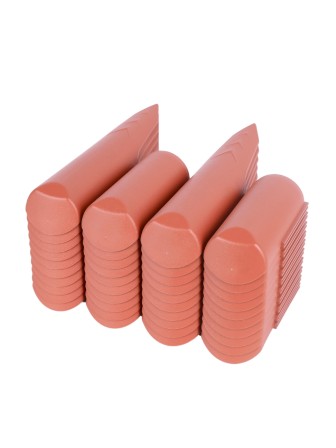 Бордюр пластиковый садовый Prosperplast IPBO-R624 Palisada border, терракотовый, 250 см