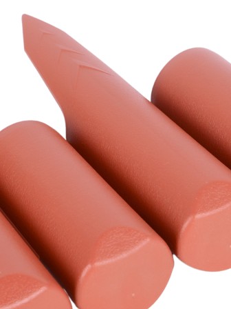 Бордюр пластиковый садовый Prosperplast IPBO-R624 Palisada border, терракотовый, 250 см