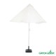 Зонт от солнца пляжный Green Glade A2092 белый d 270 см