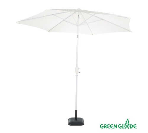 Зонт от солнца пляжный Green Glade A2092 белый d 270 см