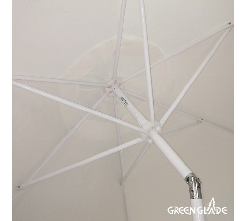 Зонт от солнца пляжный Green Glade A2092 белый d 270 см