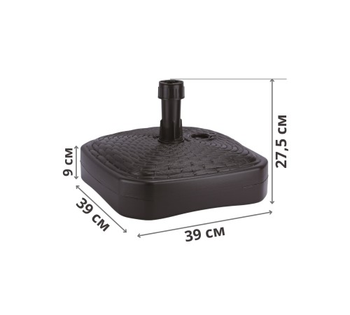 Подставка для зонта пляжного Umbrella base MPKR-440U (пластик, цвет венге)