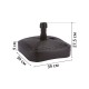 Подставка для зонта пляжного Umbrella base MPKR-440U (пластик, цвет венге)