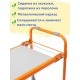 Скамейка-перевертыш складная Ника СКМ/О мягкая, оранжевый каркас