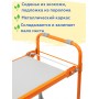 Скамейка-перевертыш складная Ника СКМ/О мягкая, оранжевый каркас