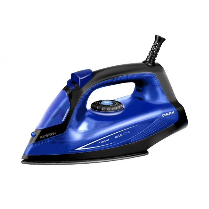 Утюг Centek CT-2360 Blue 1800 Вт, паровой удар