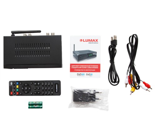 Приставка для цифрового ТВ LUMAX DV4205HD, DVB-T2