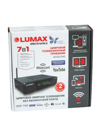 Цифровая ТВ приставка LUMAX DV4207HD, DVB-T2