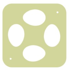 Решетка в Овоскоп гусиная на 4 яйца пластиковая большая
