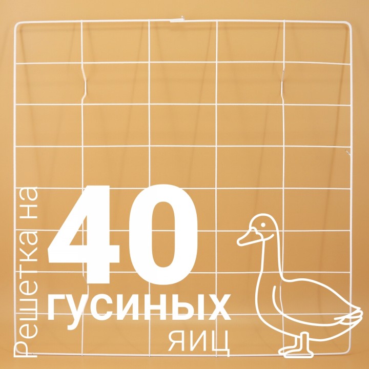 Решетка гусиная №5 на 40 ячеек для инкубатора Несушка 63