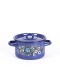 Кастрюля эмалированная 1,5 л, Стальэмаль 1с15с/1, Голубика, синий