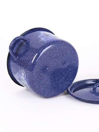 Кастрюля эмалированная 2,9 л, Стальэмаль 1с16с/1, Голубика, синий