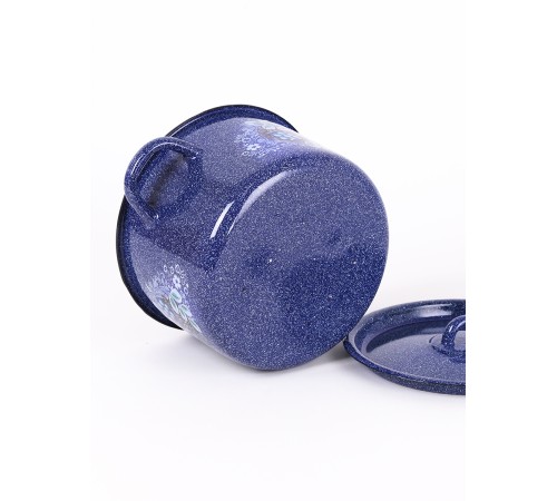 Кастрюля эмалированная 2,9 л, Стальэмаль 1с16с/1, Голубика, синий