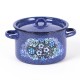 Кастрюля эмалированная 2,9 л, Стальэмаль 1с16с/1, Голубика, синий