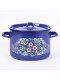 Кастрюля эмалированная 4,5 л, Стальэмаль 1с17с, Голубика, синий, с зерном