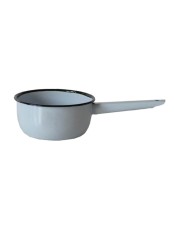 Ковш кухонный эмалированный  1 л, Стальэмаль 2с22, без рисунка серо-голубой