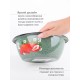 Эмалированная миска "Клубника садовая" 1,5 л 1с7с, изумрудная