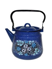 Чайник эмалированный  3,5 л, Стальэмаль 1с26с, Голубика синий