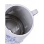 Электрочайник-самовар Добрыня 4.0 л DO-415 (белый/гжель) + фарфоровый заварочный чайник 1.0л