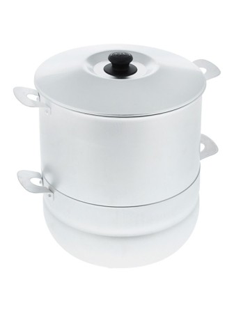 Мантоварка алюминиевая Белая Калитва 180645, 6 л, 4 сетки