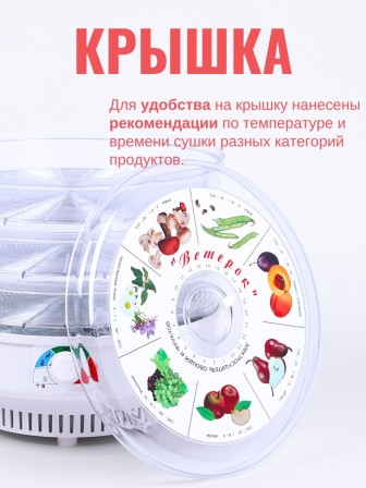 Сушилка для грибов Ветерок (электросушилка 3 прозрачных поддона, в гофр.упаковке)