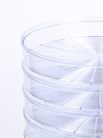 Сушилка для фруктов и овощей Ветерок 5 лотков (электросушилка 5 прозрачных поддонов, гофрокороб)