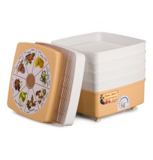 Сушилка для овощей и фруктов Ротор Дива-Люкс СШ-010-02, 5 белых поддонов