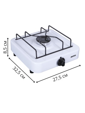 Плита газовая МЕЧТА-100М одногорелочная настольная белая