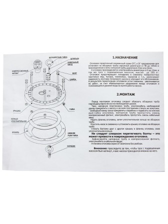 Оголовок герметичный скважинный ОГ 90-110/25 с проходной муфтой