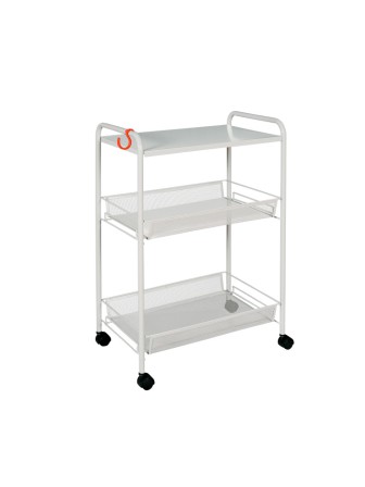 Этажерка Ладья 33 КС серая, на колесиках Э356С