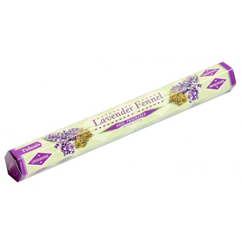 Благовония (ароматические палочки) Лаванда Фенхель (Lavender Fennel), SARATHI, 20 шт. в упаковке (шестигранник)