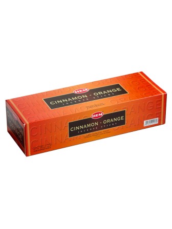 Благовония (ароматические палочки) Корица Апельсин (Cinnamon Orange), HEM, 20 шт. в упаковке (шестигранник)