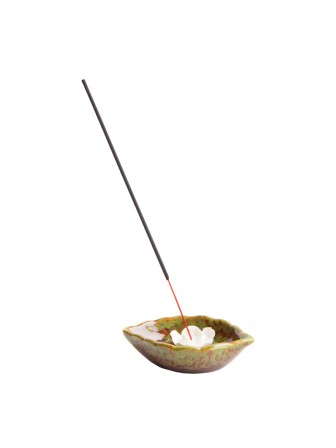 Подставка для благовоний "Листок", керамика, 11x7 см