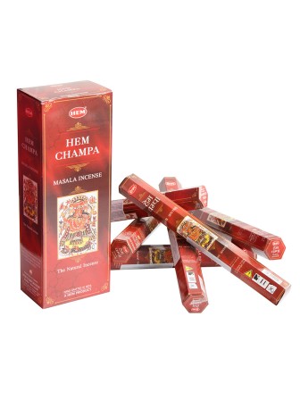 Благовония (ароматические палочки) HEM Champa (Чампа) 15 шт. в упаковке (шестигранник)