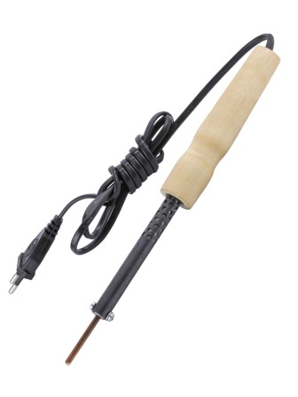 Электропаяльник со съёмным паяльным стержнем ЭПСН 25/220В (с винтом, деревянная ручка)