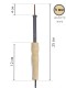 Электропаяльник со съёмным паяльным стержнем ЭПСН 25/220В (с винтом, деревянная ручка)