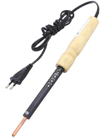 Электропаяльник со съёмным паяльным стержнем ЭПСН 65/220В (с винтом, деревянная ручка)