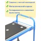Скамейка-перевертыш складная Ника СКМ2/Г (модель 2) мягкая, голубой каркас