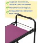 Скамейка-перевертыш складная Ника СКМ/Ч мягкая, черный каркас