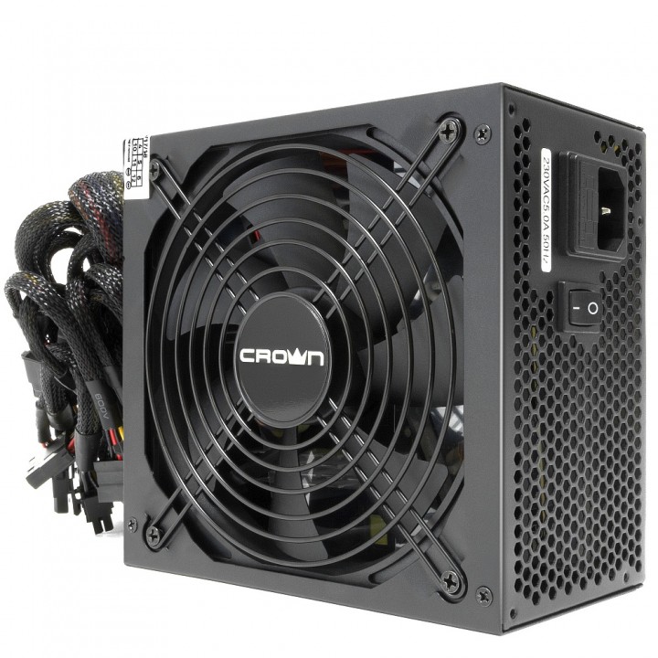 Блок питания Crown Micro CM-PS750W PRO (ATX, 750W, 80 PLUS BRONZE)